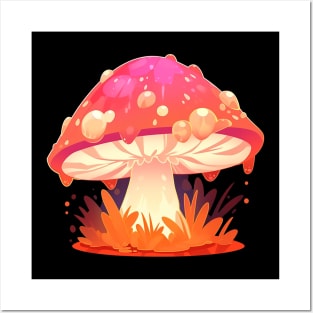 magic mushroom Posters and Art